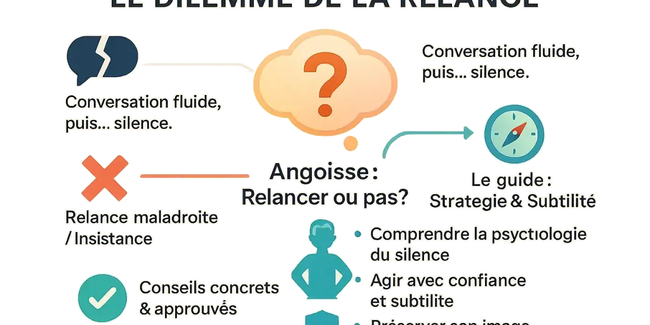 Le dilemme de la relance : que recherches-tu ? Entre angoisse et conseils, une boussole guide vers la subtilité.