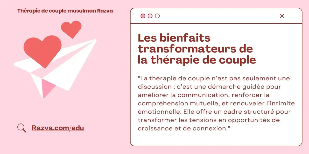 Thérapie de couple musulman Razva : un avion en papier avec des cœurs s'envole vers un avenir meilleur. Découvrez les bienfaits transformateurs de la thérapie de couple.