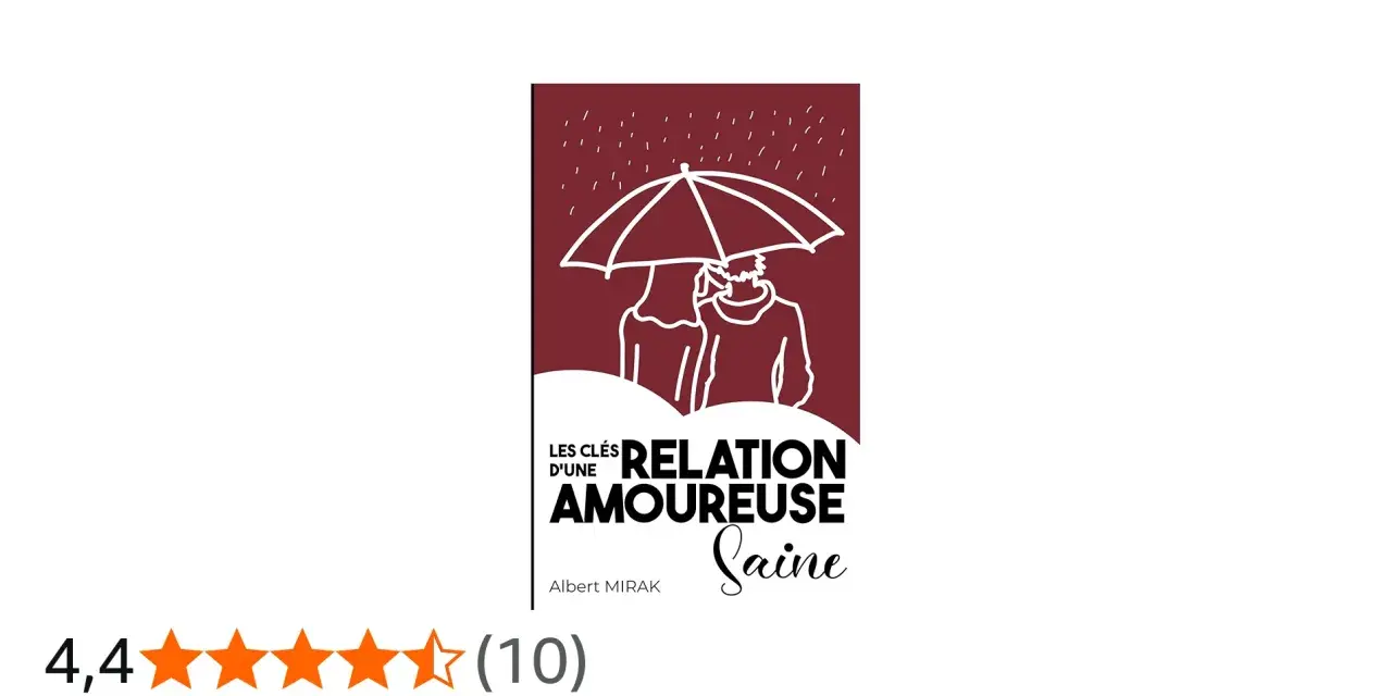 Les clés d'une relation amoureuse saine : un couple sous un parapluie, symbolisant la protection et l'amour sain.