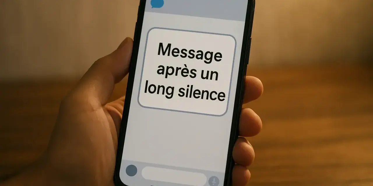 Un message après un long silence. J'attends une réponse, mais il ne répond pas à mon message.