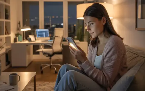 Elle lit un message sur son téléphone, le cœur battant. Quand un homme te dit "tu es à moi", le monde s'arrête.