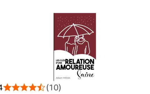 Les clés d'une relation amoureuse saine : un couple sous un parapluie, symbolisant la protection et l'amour sain.