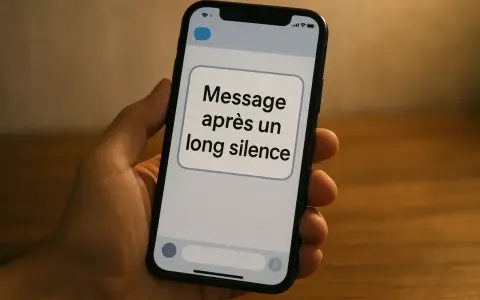 Un message après un long silence. J'attends une réponse, mais il ne répond pas à mon message.