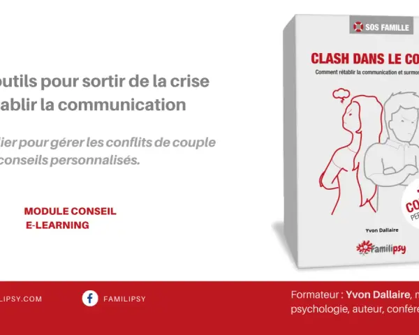 Quand on se dispute tout le temps pour rien, ce module e-learning offre des outils pour sortir de la crise et rétablir la communication dans le couple.