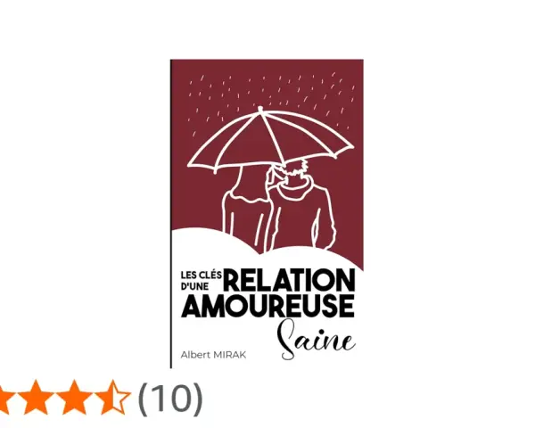 Les clés d'une relation amoureuse saine : un couple sous un parapluie, symbolisant la protection et l'amour sain.