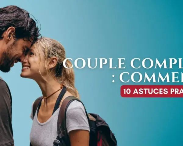 Un couple complice, nez à nez, souriant. Découvrez 10 astuces pour comment augmenter l'amour dans un couple et renforcer votre complicité.