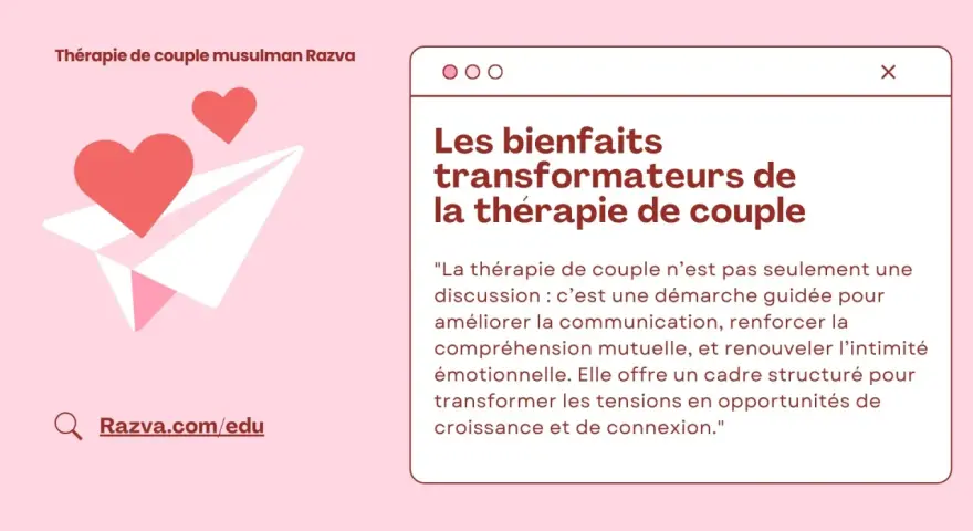 Thérapie de couple musulman Razva : un avion en papier avec des cœurs s'envole vers un avenir meilleur. Découvrez les bienfaits transformateurs de la thérapie de couple.