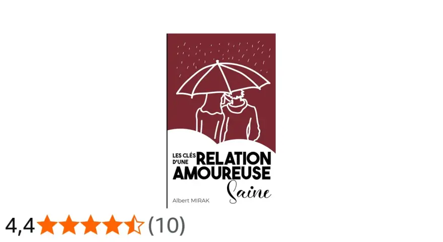 Les clés d'une relation amoureuse saine : un couple sous un parapluie, symbolisant la protection et l'amour sain.