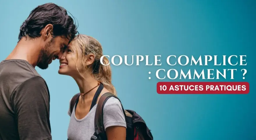Un couple complice, nez à nez, souriant. Découvrez 10 astuces pour comment augmenter l'amour dans un couple et renforcer votre complicité.