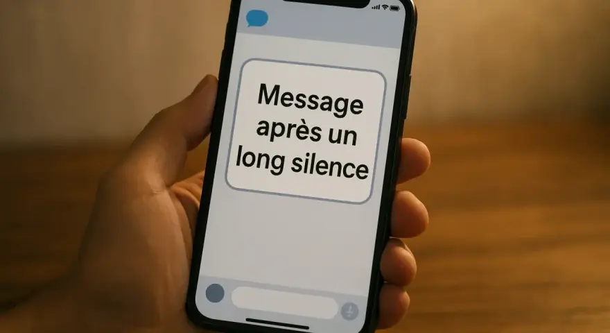 Un message après un long silence. J'attends une réponse, mais il ne répond pas à mon message.